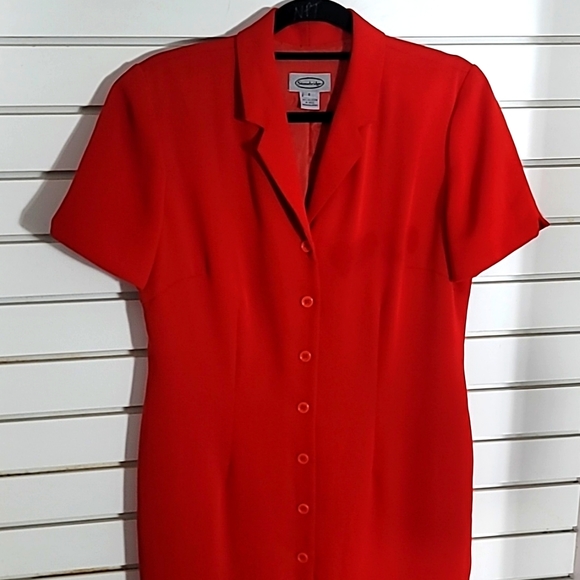 Stonebridge Front Stonebridge | Dresses | Vintage Stonebridge Red Dress 8 Long Button ...